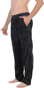 img 3 attached to 🌙 High-Quality Charcoal Men's Sleep & Lounge Pajama Set by Gioberti: Super Plush Comfort