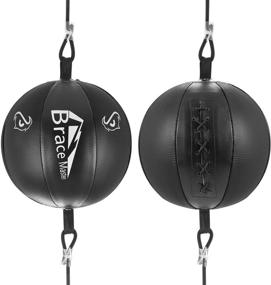 img 2 attached to Brace Master Double-End Punching Bag Speed Bag Boxing Equipment for Boxing MMA Speed Training - Ideal for Men & Women