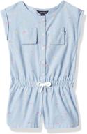 👗 nautica girls romper atoll small girls' clothing: stylish jumpsuits & rompers for girls logo