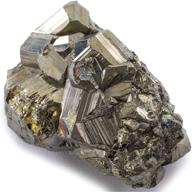 discover the power of kalifano natural pyrite cluster: high energy iron piedra pirita from spain with healing properties - fool's gold rock reiki crystal for increased willpower and manifestation (with information card) logo