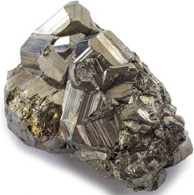 img 4 attached to Discover the Power of KALIFANO Natural Pyrite Cluster: High Energy Iron Piedra Pirita from Spain with Healing Properties - Fool's Gold Rock Reiki Crystal for Increased Willpower and Manifestation (with Information Card)