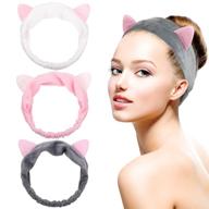 🐱 dreamlover makeup headband with cat ear hairlace - 3 pack for spa and cosmetics logo