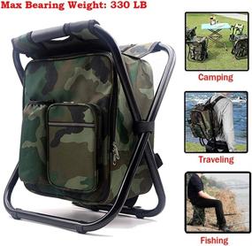 img 1 attached to HANERDUN Backpack Foldable Fishing Portable