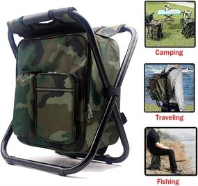 img 4 attached to HANERDUN Backpack Foldable Fishing Portable