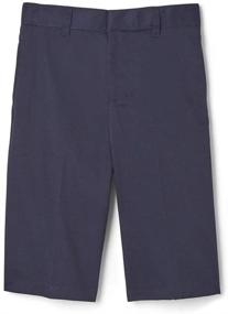 img 4 attached to 🩳 Boys' Flat Front Adjustable Waist Shorts - French Toast School Uniform