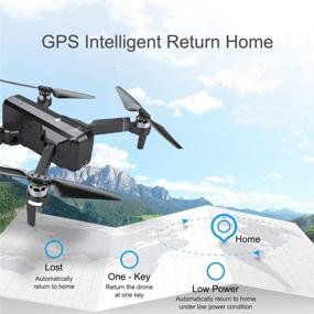 img 2 attached to 🚁 Upgraded MOSTOP SJRC F11 Pro RC Drone with 5G WiFi FPV, GPS, Foldable Design, 2K Camera, Video Recording, App Control for iOS Android, One-Key RTH, Follow Me, 3D Visual Track Flight, Headless Mode - (F11 Pro + 2 Battery)