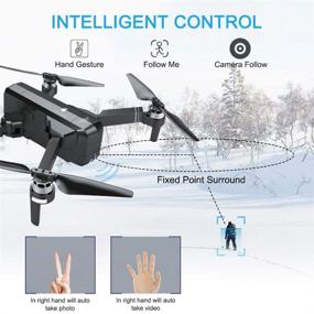 img 1 attached to 🚁 Upgraded MOSTOP SJRC F11 Pro RC Drone with 5G WiFi FPV, GPS, Foldable Design, 2K Camera, Video Recording, App Control for iOS Android, One-Key RTH, Follow Me, 3D Visual Track Flight, Headless Mode - (F11 Pro + 2 Battery)