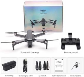 img 3 attached to 🚁 Upgraded MOSTOP SJRC F11 Pro RC Drone with 5G WiFi FPV, GPS, Foldable Design, 2K Camera, Video Recording, App Control for iOS Android, One-Key RTH, Follow Me, 3D Visual Track Flight, Headless Mode - (F11 Pro + 2 Battery)