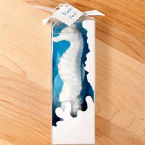 img 1 attached to Weddingstar Ceramic Seahorse Stopper Packaging