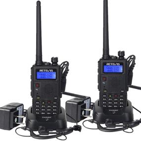 img 4 attached to 📻 Retevis RT5 Dual Band Walkie Talkies with Long Range, Flashlight, Police Handheld Radio, VOX, Rechargeable 2 Way Radio with Earpiece (2 Pack)