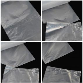 img 3 attached to 🗑️ Lesbin Clear Small Trash Bags, 1.6 Gallon - Pack of 190