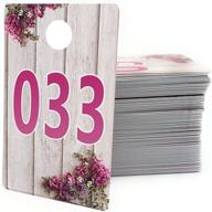 🎯 reusable hanger cards with 100 consecutive numbers (001-100) by goalwish ventures - ideal for facebook live sales and lularoe supplies, featuring large live sale number tags with normal and reversed mirrored image logo
