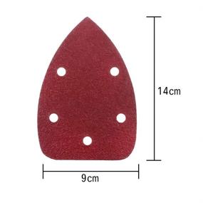 img 1 attached to 🔸 AUSTOR 100 Pieces Mouse Detail Sander Sandpaper - Assorted Grits (80/180/240/320/400/800/1000/1500/2000/3000), with Hook and Loop for Palm Sanding