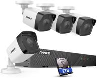 📷 annke h500 8ch bullet poe home security camera system with 6mp h.265+ nvr, 4x 5mp outdoor cctv ip camera, 2tb hdd: enhanced features for superior protection logo