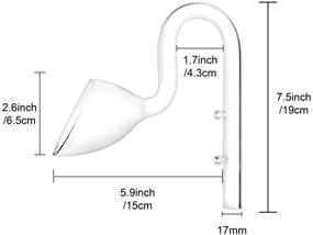 img 3 attached to 🐠 Enhance Aquarium Water Circulation with Yagote Lily Pipe Glass Outflow Skimmer Set 13mm & 17mm