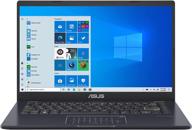 💻 asus e410 14-inch hd led win 10 laptop (star black) - intel celeron n4020, 4gb ram, 64gb storage logo