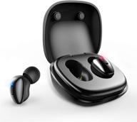 alwup wireless earbuds: true wireless bluetooth headphones for sports with microphone - mini ear buds with hifi stereo sound & portable charging case for running, gym, fitness, driving logo