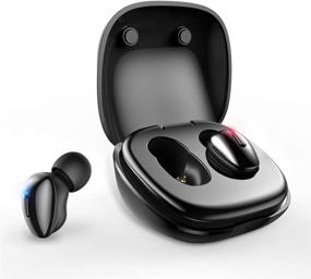 img 4 attached to ALWUP Wireless Earbuds: True Wireless Bluetooth Headphones for Sports with Microphone - Mini Ear Buds with HiFi Stereo Sound & Portable Charging Case for Running, Gym, Fitness, Driving