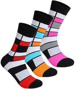 img 4 attached to Compression Sports Socks for Men and Women - Perfect for Cycling and Running