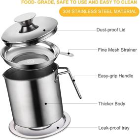 img 3 attached to Container Stainless Strainer Anti Slip HOUSALE