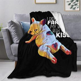 img 4 attached to Flannel Fleece Blanket Bulldog Frenchie