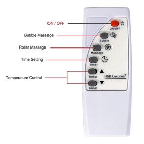 img 1 attached to 🛀 H&B Luxuries Foot Spa/Bath Massager: 6-in-1 Collapsible Relaxation with Heating, Bubbles, Electric Massage, Vibration, Timing & Temperature Setting, Infrared Light - Remote Control & Folding Feet Bath