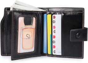 img 3 attached to Yafeige Leather Wallet Compact Tri Fold Women's Handbags & Wallets and Wallets
