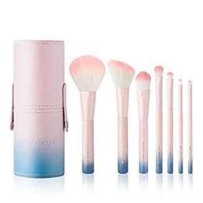 img 3 attached to 🎁 Premium Synthetic Makeup Brush Set: Ideal Cosmetic Gift Set for Women and Girls - Foundation Brush, Blush Brush, Eye Shadow Brush, and More!