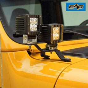 img 1 attached to 🔧 EAG Windshield Cowl Mount Kits - Compatible with 2018-2021 Jeep Wrangler JL and 2020-2021 Gladiator JT