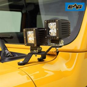 img 2 attached to 🔧 EAG Windshield Cowl Mount Kits - Compatible with 2018-2021 Jeep Wrangler JL and 2020-2021 Gladiator JT