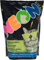 🐾 highly efficient neon clumping silica gel cat litter: superior odor control and maximum absorption logo