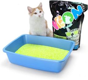 img 2 attached to 🐾 Highly Efficient Neon Clumping Silica Gel Cat Litter: Superior Odor Control and Maximum Absorption