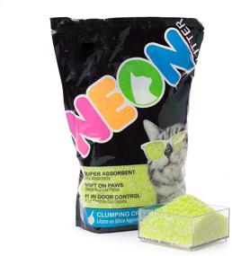 img 1 attached to 🐾 Highly Efficient Neon Clumping Silica Gel Cat Litter: Superior Odor Control and Maximum Absorption