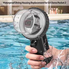 img 2 attached to 📸 Andoer Waterproof Case for DJI Osmo Pocket 2 Action Camera - Protective Housing for Underwater Diving, 60M Depth - Accessory Kit with Lanyard