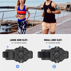 img 2 attached to 🏃 Miracase Upgraded Running Armband with AirPods/AirPods Pro Holder - Detachable, 360°Rotation, Fits All 4-6.5 Inch Smartphones - Ideal for Running, Biking - iPhone, Samsung, All Screen-Friendly