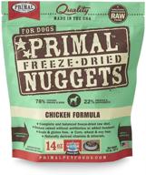 🐶 usa-made primal freeze dried chicken nuggets: complete raw diet dog food, grain free topper/mixer logo