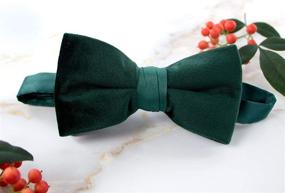 img 3 attached to Spring Notions Velvet Medium Emerald Boys' Accessories : Bow Ties