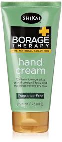 img 4 attached to ShiKai Borage Therapy Hand Cream: Soothes & 👐 Moisturizes Dry, Red, Itchy Skin - Fragrance-Free, Sensitive Skin Friendly