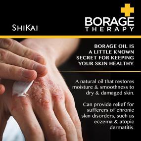 img 1 attached to ShiKai Borage Therapy Hand Cream: Soothes & 👐 Moisturizes Dry, Red, Itchy Skin - Fragrance-Free, Sensitive Skin Friendly