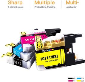 img 2 attached to E-Z Ink (TM) 20-Pack Replacement Ink Cartridges for Brother LC75 LC71 LC79 XL High Yield - Compatible with MFC-J6510DW MFC-J6710DW MFC-J6910DW MFC-J280W - 8 Black, 4 Cyan, 4 Magenta, 4 Yellow