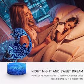 img 2 attached to 🧜 Enhance Your Home Décor with MELAO Mermaid 3D LED Illusion Lamp – Perfect Night Light for Kids, Remote Control & Smart Touch, 16 Color Changing Options – Ideal Mermaid Toys & Gifts for Mermaid Lovers