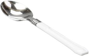 img 1 attached to Elevate Your Table Setting with Reflections Duet Elegant Plastic Spoons (20-Pack)