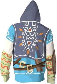 img 2 attached to 🧣 Hyrule Warriors Hooded Zipper Coat Jacket - Ya-cos Link Cosplay Green"