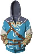 🧣 hyrule warriors hooded zipper coat jacket - ya-cos link cosplay green" logo