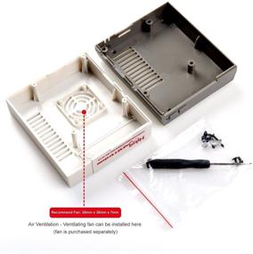 img 3 attached to 🕹️ Hikig NES Case for Raspberry Pi 3 B+, 3B, 2B, and Raspberry Pi 1 Model B+ - Compatible with All Raspberry Pi Models, Equipped with 4 USB Ports