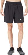 puma mens performance short black men's clothing logo