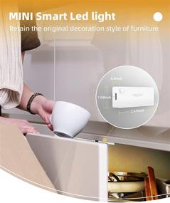 img 3 attached to 🔦 YEELIGHT Infrared Sensor Light: Rechargeable LED Drawer Light with Warm White Glow - Ideal for Closet, Wardrobe, Cupboard, Drawer - 4 Pack, 2700K