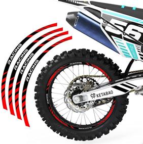 img 4 attached to KETABAO Decals Stickers Protector Compatible Tires & Wheels