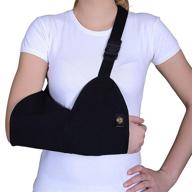 adjustable arm support sling and immobilizer for broken bones, dislocation, and sprains in collarbone, forearm, shoulder, elbow, or wrist - ideal for men and women, left or right arm логотип