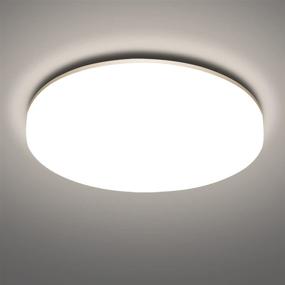 img 4 attached to 💡 LED Flush Mount Ceiling Light Fixture | 11 Inch, 20W, 4000K Daylight | ETL Certified, Waterproof IP44 | Ideal for Kitchen, Bathroom, Hallway, Bedroom | Energy-Efficient & Bright | 180W Equivalent